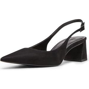 Steve Madden Robyn Pump voor dames, Zwarte Nubuck, 41 EU