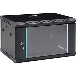 vidaXL Netwerkkast Muur 6U 19"" IP20 Netwerk Kast Patchkast Serverkast Computer Computeraccessoire Computerkast Pc Computernetwerk Server