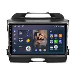 Android 12 2 DIN Autoradio Stereo 9 Inch Screen Voor Kia Sportage 3 SL 2010-2016 GPS Navigatiesysteem FM AM RDS DAB+ Radio Carplay Android Auto Qualcomm BT 5.1 Dolby DTS(4 Core 1G+16G)