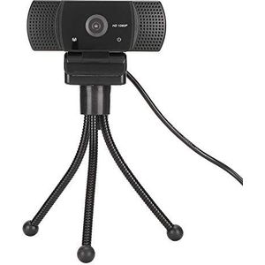 Webcam USB Computer HD Ingebouwde Mike Desktop Videogesprek Conferentie 1080P Digitale camera voor Skype/voor Zoom/voor Youtube/voor Wechat/voor Live Messenger/voor FaceTime(Zwart)