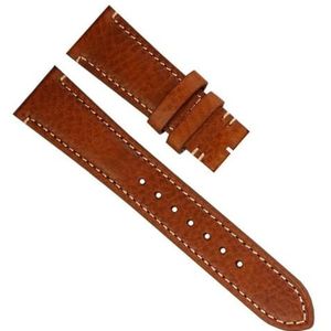 dayeer Bruin Zwart Vintage Retro Italië lederen horlogeband voor Tudor horlogeband met vlindergesp (Color : Brown, Size : 22mm)