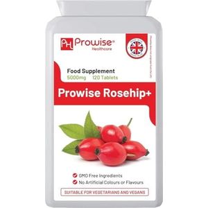 Rosehip Health + 5000 mg 120 tabletten -UK Vervaardigd | GMP-standaarden door Prowise Healthcare