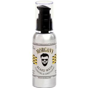 Morgan's Pomade Baard Shampoo, Reinigende en Conditionerende Baardshampoo voor Zachte en Beheersbare Baard, Ondersteunt Baardgroei, met Arganolie 100ml