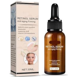 Retinol Gezichtsserum - Milde Hydratatie, Verkleint Poriën, Verheldert De Huid En Gaat Rimpels Tegen, Stimuleert Collageenproductie, Vermindert Fijne Lijntjes En Verbetert De Elasticiteit(2PCs)