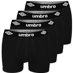 UMBRO Heren boxershorts 4 stucks XL | katoen, pasvorm ondergoed, ademende onderbroek, ondergoed met elastische band