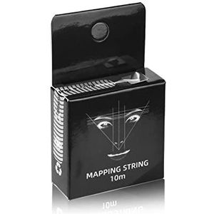 JimKing Wenkbrauw mapping string, vooraf geïnkt Microblading String, Premium kaart lijn voor wenkbrauwvorming, wenkbrauw Maker Thread Line Tool, 10 meter per doos