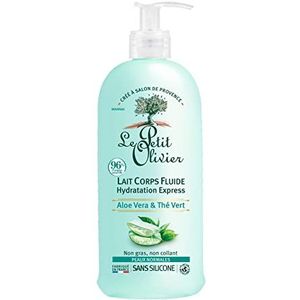 LE PETIT OLIVIER - Hydratatie Express Lichaamsmelk - Aloë Vera & Groene Thee - Hydrateert & Verfrist - Normale Huid - 97% Natuurlijke Oorsprong - Siliconenvrij - Gemaakt in Frankrijk - 250 ml