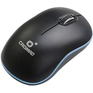 X52 draadloze muis, zwart/blauw CROMAD