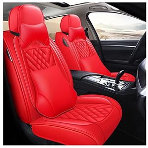 Stoelhoezen Beschermhoezen Volledige Voor En Achter Auto Bekleding Voor Gmc Voor Yukon Voor Sierra 2500 Voor Sierra 1500 Voor Terrein Auto Seat Cover Protectors Set(Rood,A)