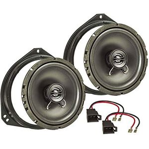 tomzz Audio 4039-000 Luidspreker installatie kit compatibel met Opel Corsa B C Tigra Vivaro Renault Traffic 165mm coaxiale systeem TA16.5-Pro