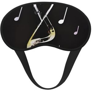 Muzieknoten slaapmasker voor zijslaper, lichtblokkerende nachtmaskers voor slapen oogmasker voor vrouwen mannen oogbedekking zachte comfortabele oogschaduw voor reizen, dutje