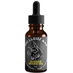 Badass Beard Care Beard olie voor mannen, natuurlijke ingrediënten houden baard en snor volledig zacht en gezond, Itchy schilferige huid, bevorderen gezonde groei verminderen