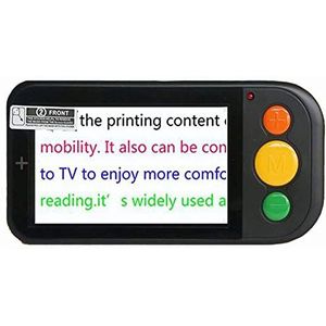 Elektronische Leeshulp, 4,3 Inch Scherm, 2X-32X Zoom, 19 Kleurmodi, Uitvoer Naar Tv, For Lezen, Schrijven, Kaarten Bekijken, Boeken