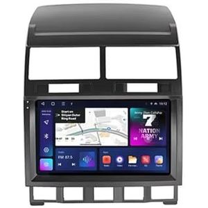 Android 14 Autoradio 9 inch touchscreen voor VW Volkswagen Touareg 2002-2010 Autoradio Navigatie met Carplay met GPS navigatie Bluetooth FM USB Steering Wheel Control(X7 6G+128G)