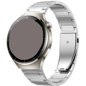 22 mm titanium metalen band geschikt for Huawei Watch4Pro GT3Pro 46 mm ultieme pasvorm for Samsung horloge 46 mm GearS3 45 mm geschikt for Amazfit GTR 47 mm band(Silver,For Watch GT 2e)