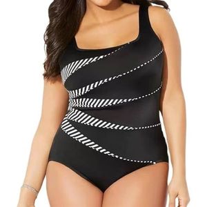 Eendelig badpak dames grote maat sexy print eendelig badpak push-up badpak dames plus size badpak vrouwelijk lichaam gesloten voor strandkleding i