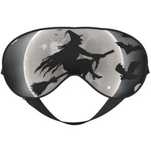 CRJSYCBYB Halloween Heks Gedrukt Zacht Oogmasker Slapen Oogmasker Reizen Oogmasker