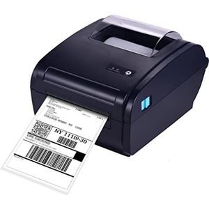 WMMNHY Thermal Label Printer for 4x6 Shipping Pakket Label 160mm / s & BT Connection Printer Label Maker Sticker Max110mm Papierbreedte