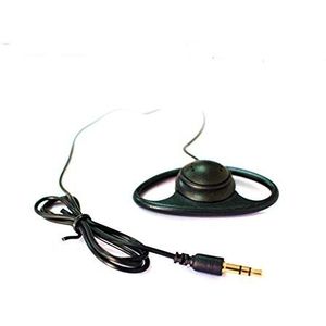 LINHUIPAD 50 Pack Clip op Oortelefoon Single Side Oortelefoon Mono Oortje met Cup Clip en 3,5 mm Jack Plug gelijktijdige interpretatie Hoofdtelefoon