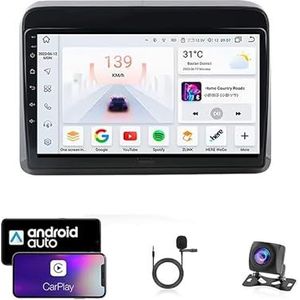 9 Inch Autoradio Compatibel voor Suzuki ERTIGA 2018 met GPS Navigatie CarPlay Android Auto Acht-Core 4G Bluetooth WiFi MirrorLink Stuurwiel Afstandsbediening(T4 8 Core 4G+Wifi 4G+64G)