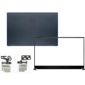 WANGHUIH LCD achterkant bovenklep achterdeksel en rand en schermscharnieren compatibel met MSI Prestige 15 P15 MS-16S3 MS-16S6 Laptop