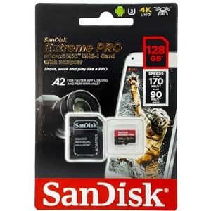 SanDisk - Extreme Pro - Geheugenkaart - 128GB - microSDXC - A2 App Prestaties