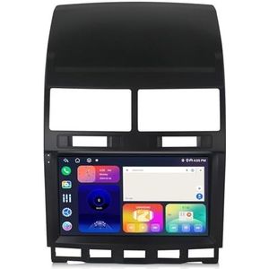 Android 14 autonavigatie in-dash autoradio-ontvanger voor Volkswagen Touareg 2002-2010 dubbel Din 9 inch touchscreen autoradio met satellietnavigatie Bluetooth handsfree RDS SWC(H 4Core 1+32G)