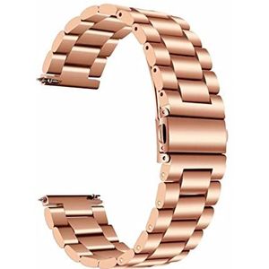 Jeniko Quick Release Metal Watchband Compatible With Samsung Galaxy Watch 46mm SM-R800 Band Stainless Steel Strap Compatible With Samsung 42 SM-R810 Wristband(Rosegold,20mm)