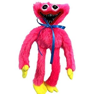 Oversized Huggys Wuggys pluche, horror monster Poppys grote figuur speeltijden pop speelgoed decoratie for kinderen volwassenen kerst spel fan's verjaardag (Color : Pink, Size : 100CM)
