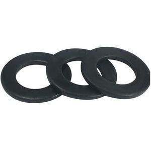 LIXDASYUAN 10 stuks M18 M20 M22 M24 M27 M30 Black Carbon Steel Wasser Plated Flat Spacer Washer Seals Pakking Ring xiaolu (Size : M20, Color : 10Pcs)