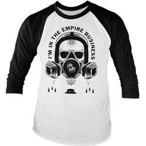 Breaking Bad Officieel gelicenseerd I'm In The Empire Business Honkbal T-shirt met lange mouwen (Wit Zwart), XX-Large