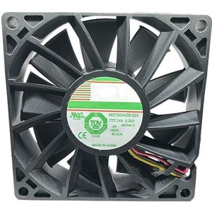 LMNCBVYA High Airflow 8025 Fan - DC 24V 0.30A MGT8024ZB-025 3-Wire 80mm Fan for PC and Electronics