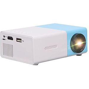 Bewinner Mini Beamer 1080P, YG300 draagbare LED-projector ondersteunt 1080P-videoprojector voor feest HDMI / USB / AV / Audio HD-thuisbioscoopprojector voor 20-80 inch