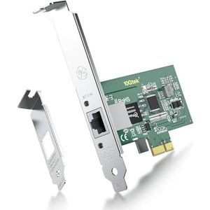 Gigabit PCI Express-netwerkkaart Intel I210-T1, 1Gb PCI-E Ethernet Netwerkkaarten, low profile enkele RJ45 1 Gb NIC Card voor Windows Server, Linux, VMware ESX - ipolex