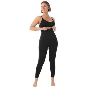 Heré Mood Buikweg-leggings, hoge taille, shapewear, buikweg-effect, leggings met buikcontrole, voor sport, yoga, gym, zwarte, 3XL