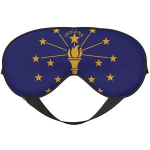 sttung Indiana State Flag Print Travel - Friendly Sleep Soft Eye Mask: Compact, lichtgewicht, verstelbare riem