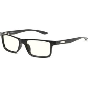 GUNNAR Gaming en computerbril |Model: Riot, Montuur Kleur: Onyx, Glas Tint: Clear (Blokkeert 35% Blauw licht & 100% UV) | Gepatenteerde blauw licht filterende glazen
