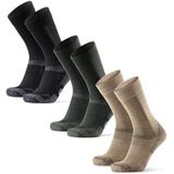 DANISH ENDURANCE - Wandelsokken - Meerkleurig - Ademende Merino Wollen Wandelsokken - 3 Paar