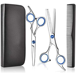 Haarschaar, effileerschaar, professionele kappersschaarset, perfect voor dames en heren, scherpe schaar voor donna, Uomo, Bambino