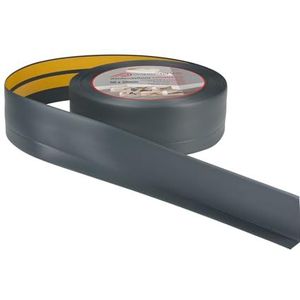 ProfiPVC Flexibele PVC plint 50x20mm - 1 meter, zelfklevend, zachte, gemakkelijk te monteren, Antraciet