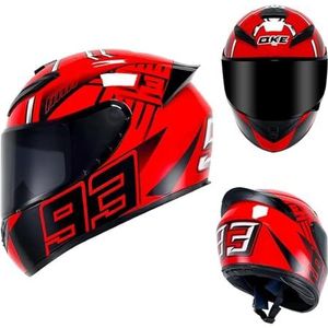 Motorhelmen Race Motocrosshelmen, DOT-goedgekeurd, for bromfietsen Cruisers Scooters (maat medium)(Phoenix,XX-Large)
