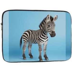 Zeer schattige kleine zebra zachte binnenkant, stijlvolle bescherming, laptoptas, verkrijgbaar in vijf maten, biedt perfecte bescherming voor uw apparaten, computerbinnenzak