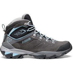 ASOLO Wandelschoenen Acadia Mid LTH GTX Bunion ML waterdichte en lichte dames wandelschoenen met speciale bunion lijst voor hallux voeten, Graphite Sky Blue, 43 1/3 EU