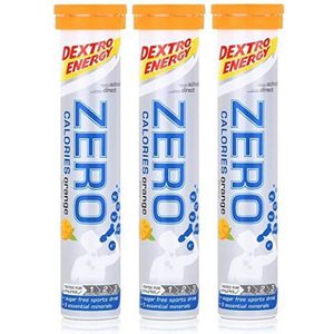 Dextro Energy Zero Calories Bruistabletten Orange Flavour 80g (3-pack)
