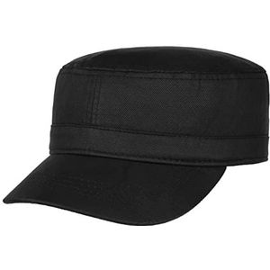 Lipodo Classic Cotton Army Pet Dames/Heren - katoenen cap met klep voor Lente/Zomer - One Size zwart