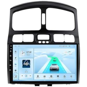 Android 14 Autoradio Stereo voor H-yundai Santa Fe (2006-2015) 9 Inch Touchscreen Multimedia Speler met Draadloze Carplay 2 Din GPS Navigatie FM RDS Bluetooth 5G-WiFi SWC DSP,M100s