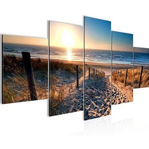 018453a, wandafbeelding op canvas, XXL-formaat, kunstdruk, thema woonkamer, woning, decoratie, 5-delig, made in Germany, klaar om op te hangen