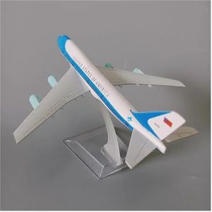 Vliegtuigmodel Vliegtuig Speelgoedvliegtuigmodel Legering Metaal USA Air Force One B747 Airlines Vliegtuig Model Boeing 747 Airways 1/400 Diecast Vliegtuig ModelAircraft Kids Geschenken 16cm