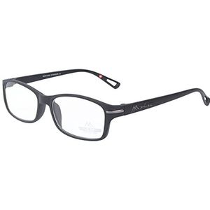 Kunststof leesbril MR76 van Montana Eyewear in zwart + 3,00 dpt