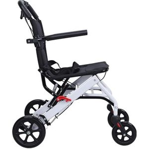 Draagbare Transportrolstoel - Lichtgewicht Opvouwbare Rolstoel - Aluminium Frame - Voor Volwassenen